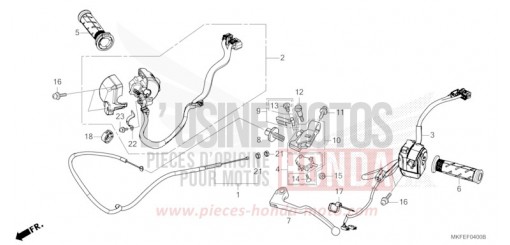 HANDLE LEVER/SWITCH/CABLE CBR1000S1K de 2019